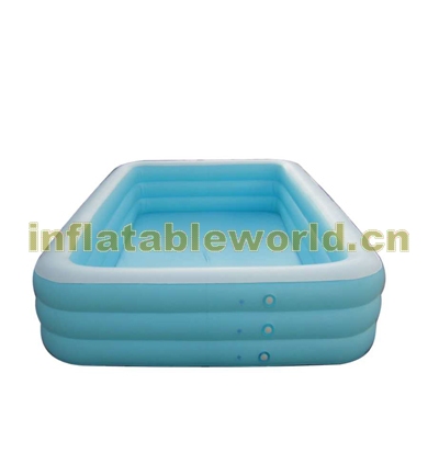 Inflatable rectangular pool