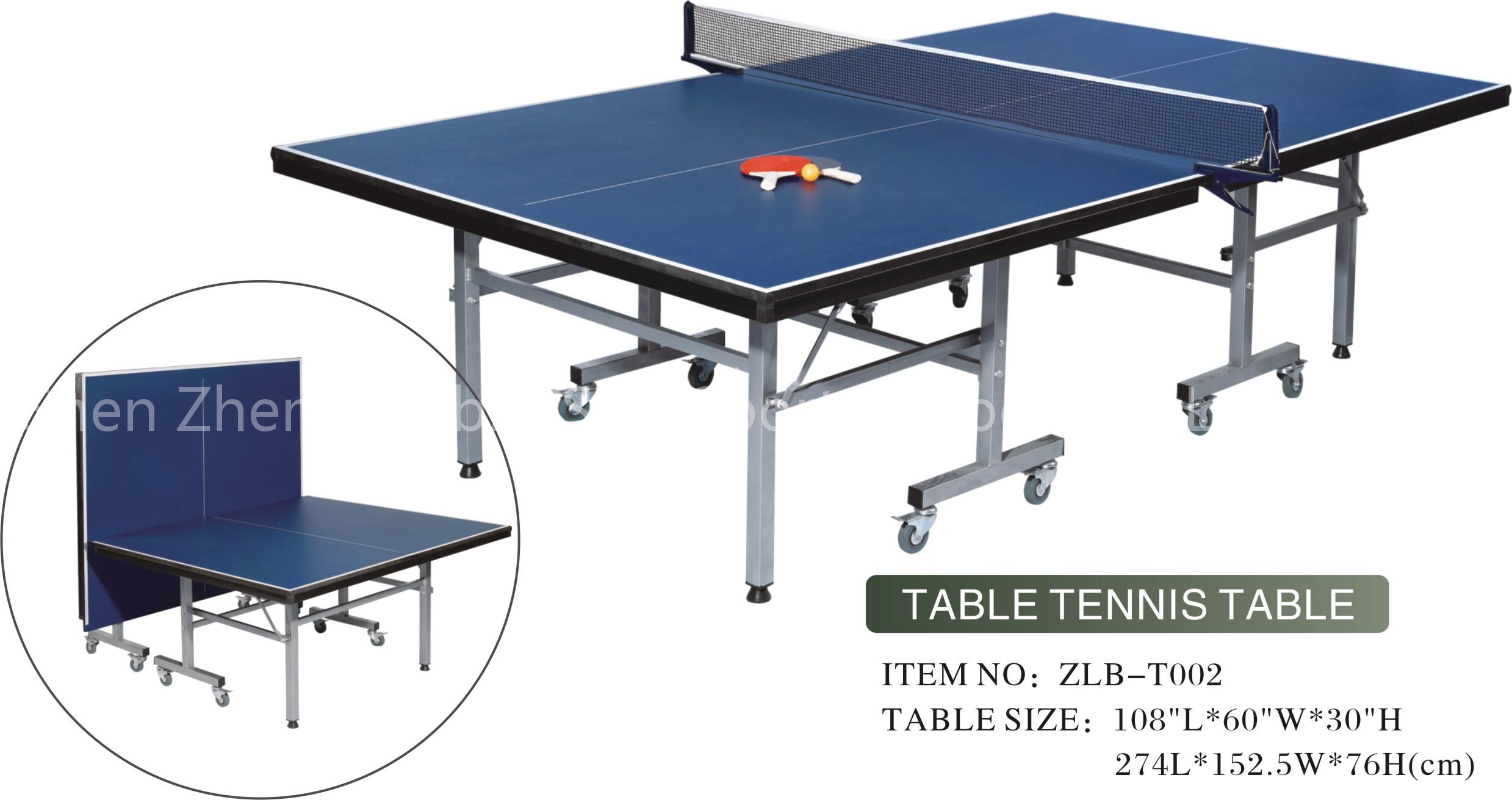 International standard table tennis table