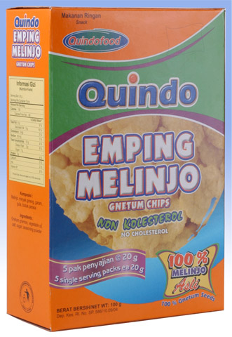 Indonesia Quindo Snack Gnetum Chips