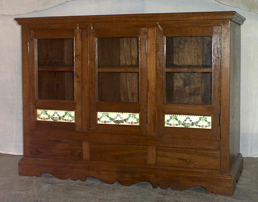India Wooden Tiled Sideboard