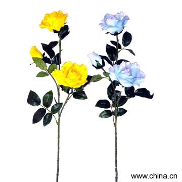 Handmade Artificial Roses with Two Flower Heads