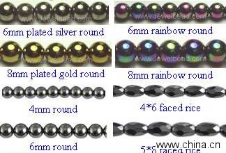 magnetic hematite bead