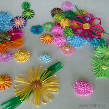 Rayon Raffia Flower