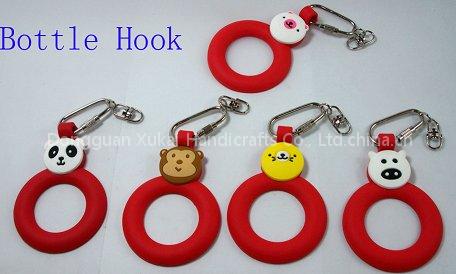 Silicone bottle hook