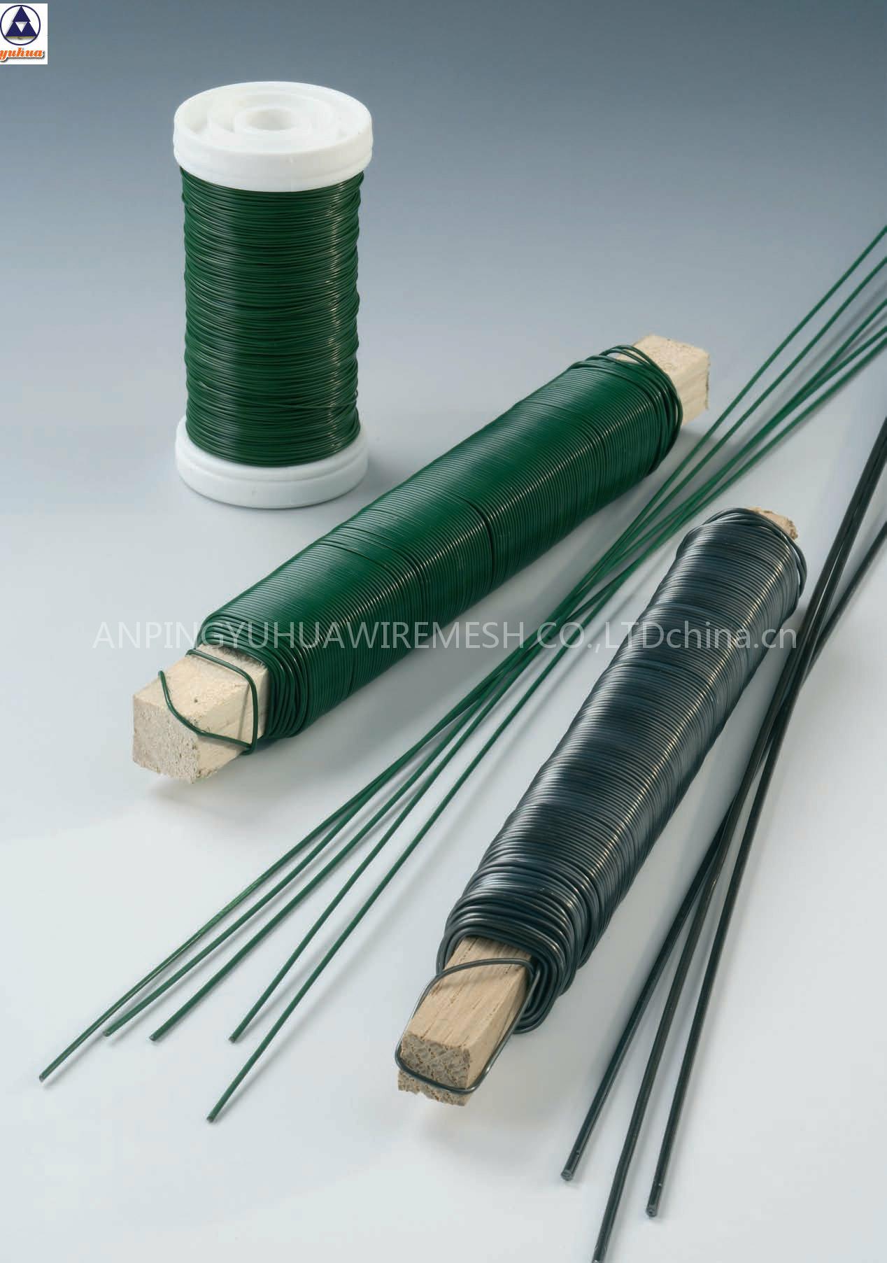 Wire on wooden stick -garden wire