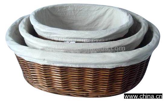 Stock Willow Basket 3/S