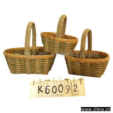 Rattan/Wooden Basket