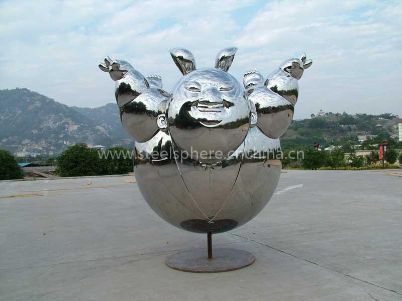 Stainless steel carving
