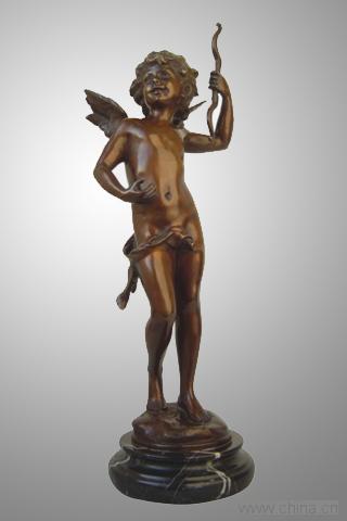 bronze angel statue