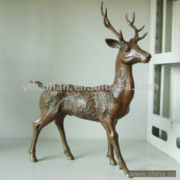 Copper Carved Deer