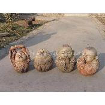 Clay Figurine-Monks