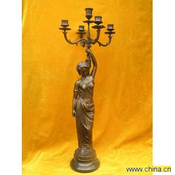 Bronze Candle Holder