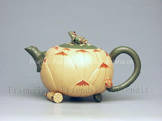 purple sand tea pot