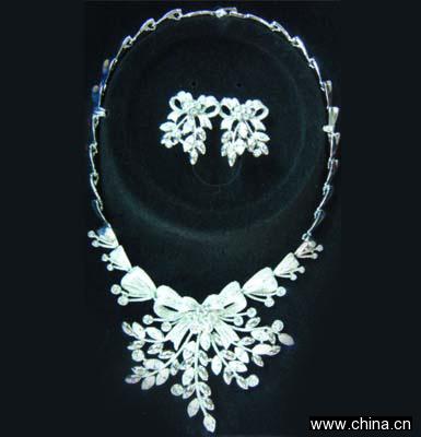 Alloy diamond jewerlry Set