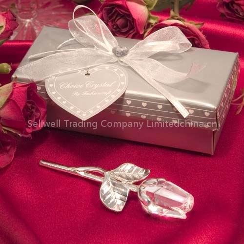 Crystal Long Stem Rose