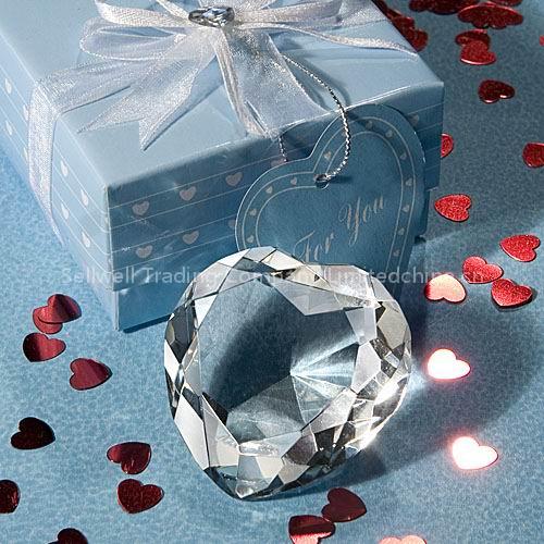 Crystal Heart Design Paperweight