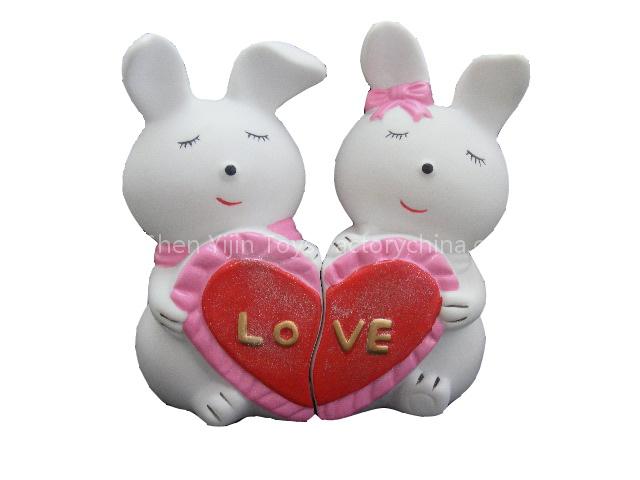 vinyl rabbit money box