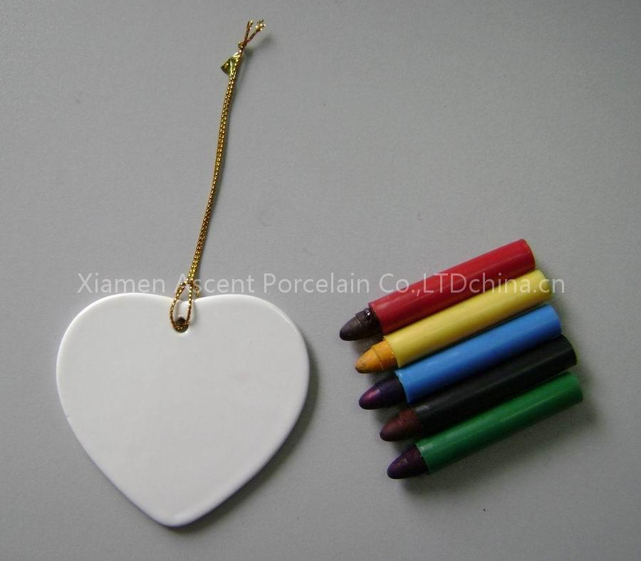 Chalk Christmas ornaments