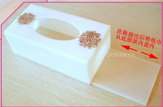 Tissue boxes. Acrylic