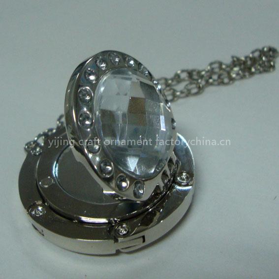 round bag hanger with mirror