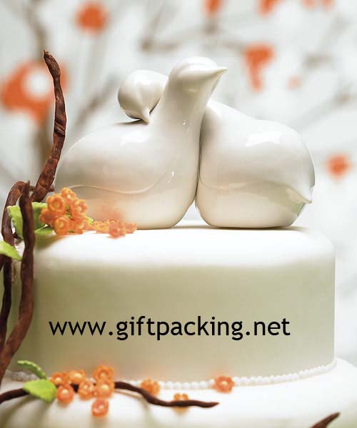 Cell Phone Fanatic Bride and Groom Cake Toppers