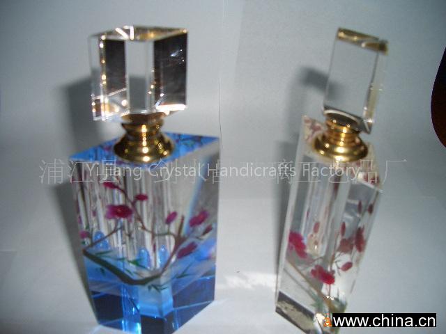 Crystal perfume bottles