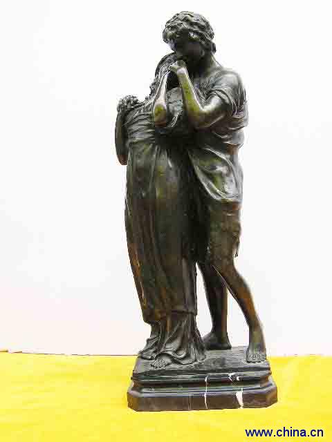 Bronze the lover statue