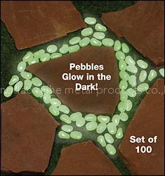 glow in the dark pebble