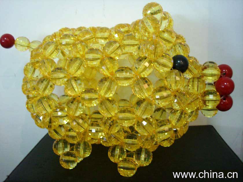 Pig Gift with Acrylic Beads