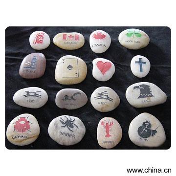 Engraved River Stones