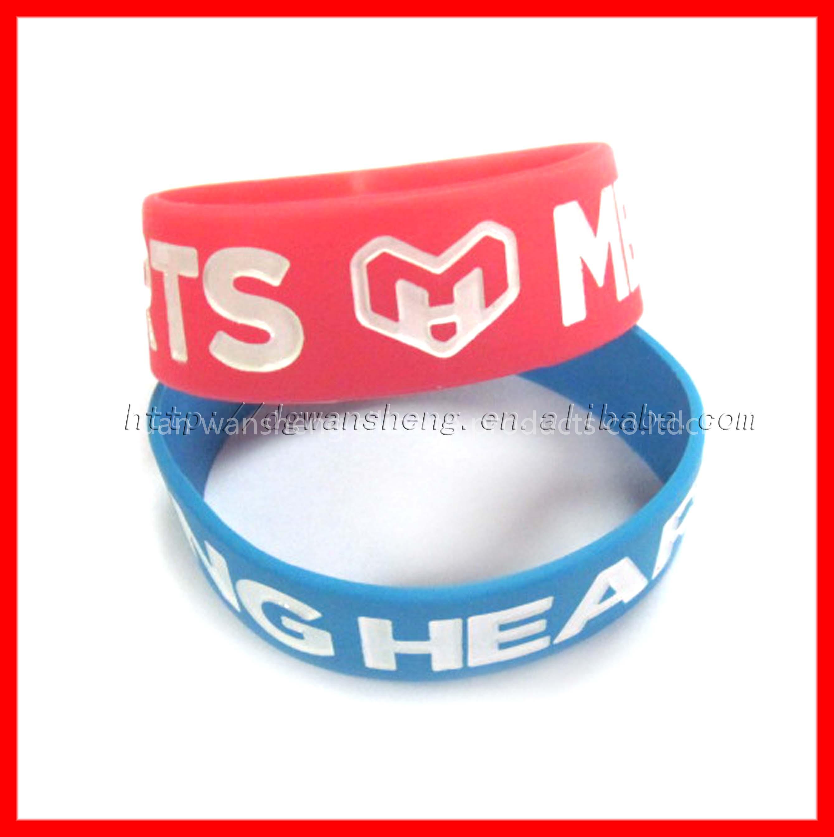 debossed silicone band