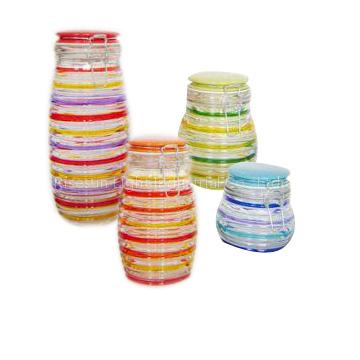 Four-piece Glass Storage Jars