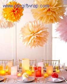 tissue paper balls