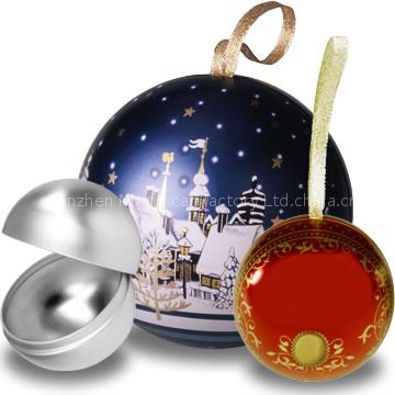 tin ball christmas ball