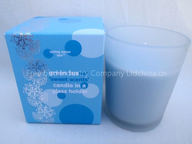 Scented soy candle,glass jar candle