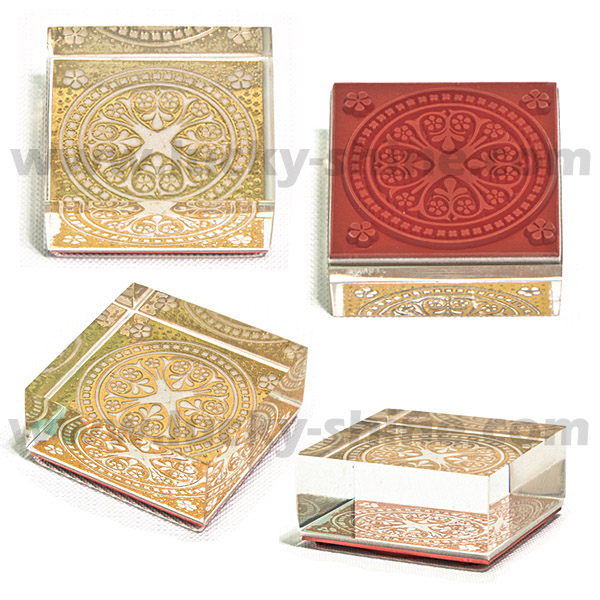 acrylic rubber stamp