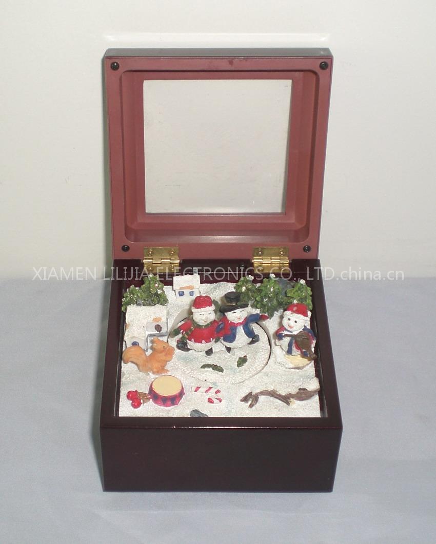 Plastic Christmas Music Box
