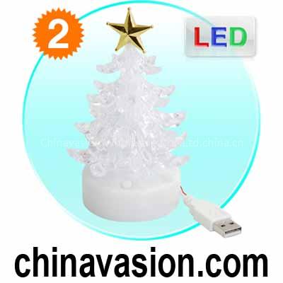 Crystal Christmas Ornament - Tabletop Light and Music