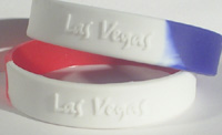 raised letter silicone wrist bands