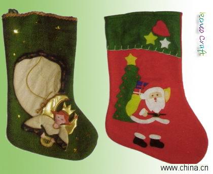 Holiday Decoration Of Christmas Sock