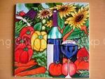 Hand Painted Ceramic Tile