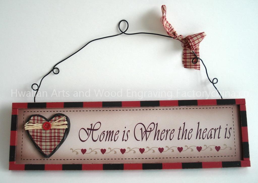 Wooden wall plaque for Valentine