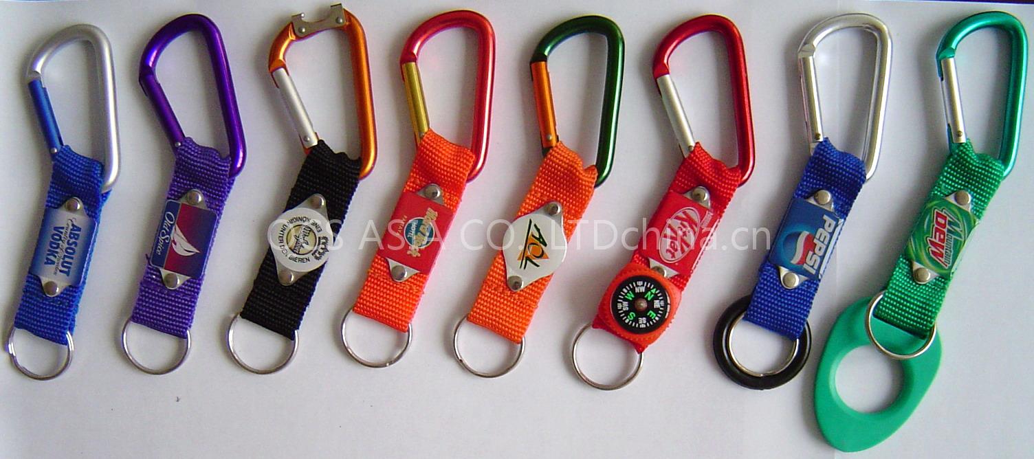 aluminium carabiner keychain