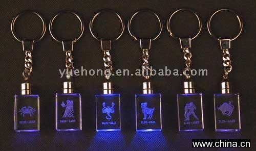 Crystal LED Key Chain