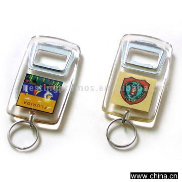 Acrylic Keychain with Bottle Openner