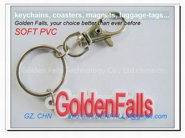 Soft PVC promotional keychain
