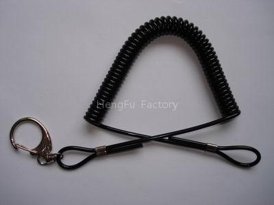 plastic spring keychain