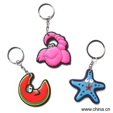 Rubber Plastic Keychains