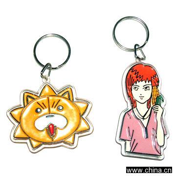 Acrylic Funny Expression Key Chain