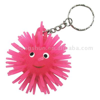Puffer Ball Key Chain